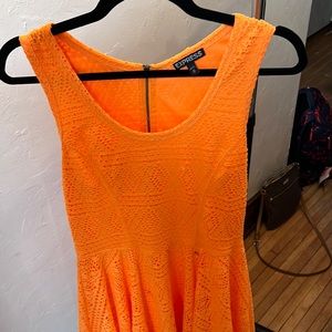Orange Express Skater dress